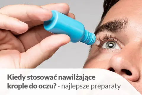 Nawilżające krople do oczu pomogą na pieczenie i dyskomfort po naświetleniu. Aplikacja jest prosta i szybka.